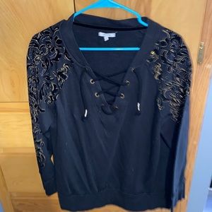 Maurices Sweatshirt Lace up